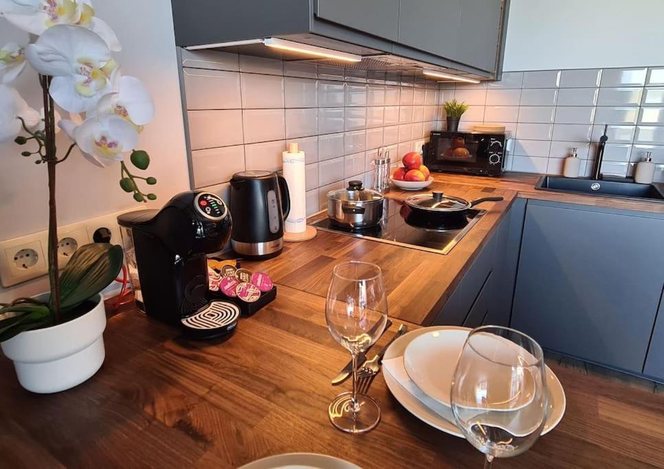 Stylish Apartment With Parking & Spacious Balcony Рига Екстериор снимка